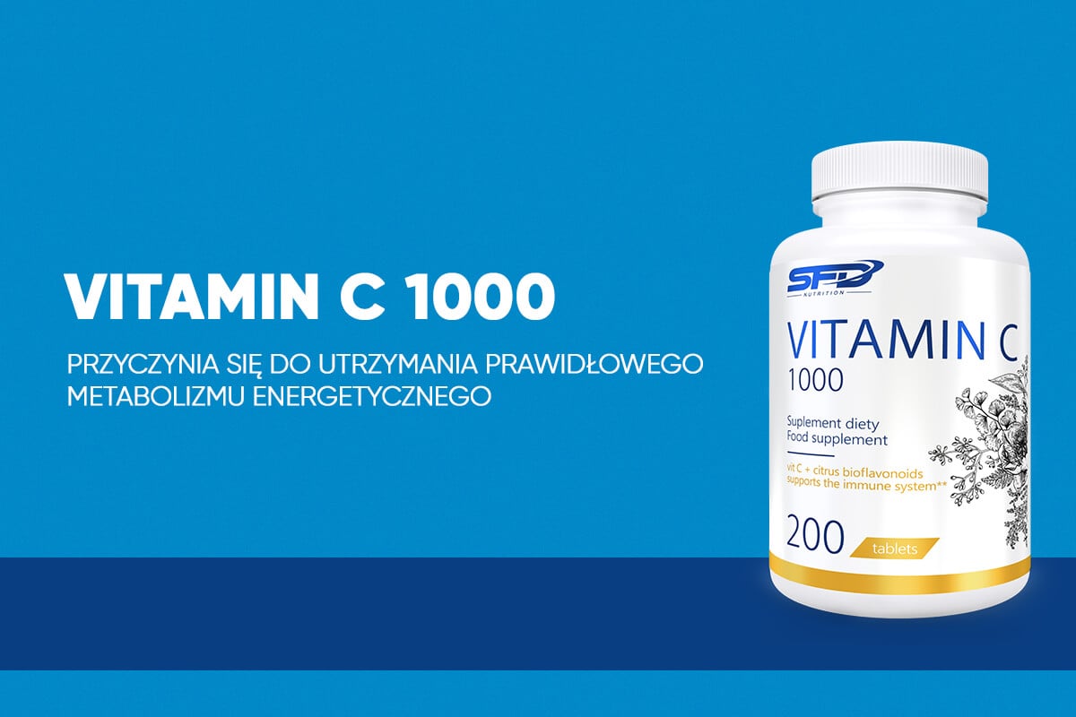 Vitamin C 1000 200 tabletek - SFD NUTRITION • 34 zł • NAJTANIEJ • Sklep SFD